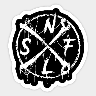 sunflow death metal design cool Sticker